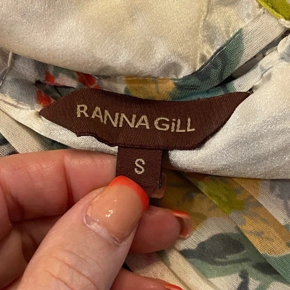 Anthropologie Ranna Gill Kalila Floral Dress Multicolored 33377 - Picture 12 of 16